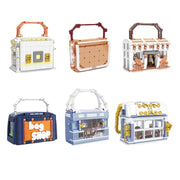 ZG 00311-00316 mini Blocks Kids Building Bricks Toys Women's Bag Model Puzzle Girls Gift Home Decor